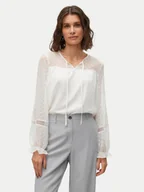 Bluzki damskie - Vero Moda Bluzka Leah 10314692 Biały Regular Fit - miniaturka - grafika 1