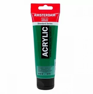 Talens Amsterdam, farba akrylowa, 120 ml, Zielony permanentny, ciemny - Przybory szkolne - miniaturka - grafika 1