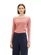 Koszule damskie - Podstawowa koszula damska z długimi rękawami TOM TAILOR, 32224-więdnąca róża, L - miniaturka - grafika 1