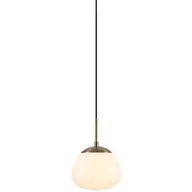 Lampy sufitowe - Szklana lampa wisząca Rise 108548 Markslojd klasyczna biała złota - miniaturka - grafika 1