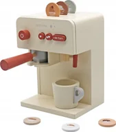 Zabawy w naśladowanie dorosłych - Serwis kawowy drewniany dla dzieci, ekspres do kawy zestaw kuchenny Bezpieczne zakupy! Szybka wysyłka! oryginalne, zaplombowane pudełko! - miniaturka - grafika 1