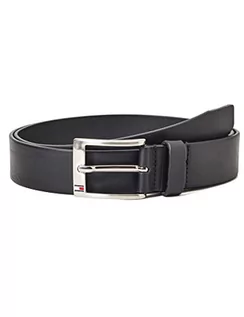 Paski - Tommy Hilfiger Pasek męski New Aly Belt skórzany pasek, czarny (czarny), 85 - grafika 1