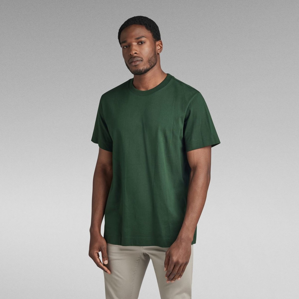 t-shirt uomo g-star d23471 c784 essential loose 428 laub