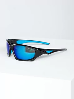 Okulary przeciwsłoneczne - Niebieskie okulary przeciwsłoneczne Denley MIAMI4 - grafika 1