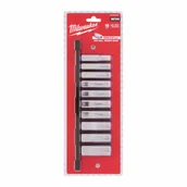 Klucze i nasadki - MILWAUKEE ZESTAW NASADEK 10 szt. 3/8" METRYCZNE DŁUGIE - miniaturka - grafika 1