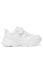 Buty dla dziewczynek - Kappa Sneakersy V3-4061 Biały - miniaturka - grafika 1