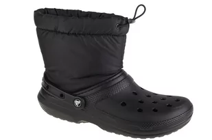 Crocs Classic Lined Neo Puff Boot 206630-060, Damskie, śniegowce, Czarne - Śniegowce damskie - miniaturka - grafika 1