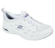 Sneakersy damskie - Skechers Obuwie Damskie Sneakersy Arch Fit Refine Białe 37.5 EU - miniaturka - grafika 1