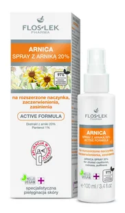 Flos-Lek Pharma Arnica Spray na rozszerzone naczynka,zaczerwienienia i zasinienia 100ml - Toniki i hydrolaty do twarzy - miniaturka - grafika 2