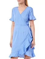 Sukienki - ONLY Women's ONLOLIVIA S/S WRAP Dress WVN NOOS sukienka, Blue Bonnet/AOP: Confetti DOT, 32, Blue Bonnet/Aop:confetti Dot, 32 - miniaturka - grafika 1