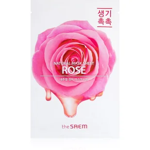 The Saem The Saem Natural Rose Mask Sheet - 21 ml / 1 szt 2100387 - Maseczki do twarzy - miniaturka - grafika 1