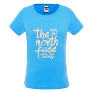 Koszulki i topy damskie - THE NORTH FACE T-shirt damski T-shirt-t0cm9t niebieski niebieski M - miniaturka - grafika 1