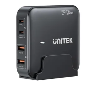 Unitek Ładowarka biurkowa GaN 70W 2x USB-A 2x USB-C - Ładowarki do telefonów - miniaturka - grafika 1