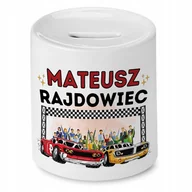 Skarbonki - Skarbonka 330 ml Dla Mateusza Syna Dziecka Prezent z Nadrukiem ze Zdjęciem + Opakowanie na prezent (wzór 02) - miniaturka - grafika 1