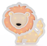 Lampy stojące - Lampka nocna drewniana dla dziecka Lew | Lampka nocna dla dziecka - miniaturka - grafika 1