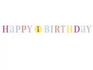 Baby shower i roczek - Baner na roczek 1 urodziny - 180 cm - miniaturka - grafika 1