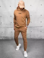 Dresy męskie - Dres męski kamelowy Dstreet AX0686 - miniaturka - grafika 1