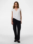 Koszulki i topy damskie - Pieces Koszulka "Kamala" w kolorze białym - miniaturka - grafika 1