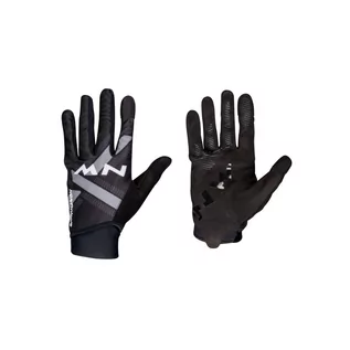 Rękawiczki rowerowe - Rękawice rowerowe mtb NORTHWAVE EXTREME Glove czarno szare - grafika 1