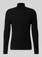 Swetry męskie - Sweter z dzianiny z prążkowanymi wykończeniami - miniaturka - grafika 1