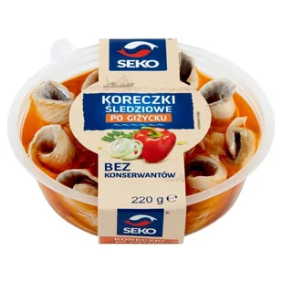 Seko Koreczki śledziowe po giżycku 220 g - Konserwy i dania rybne - miniaturka - grafika 1