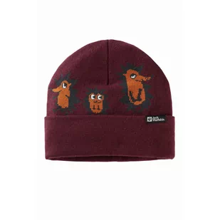 Czapka zimowa dla dziecka Jack Wolfskin GLEELY BEANIE K boysenberry 51 - ONE SIZE - Czapki dla dzieci - miniaturka - grafika 1