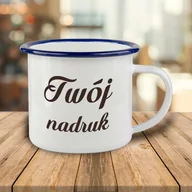 Kubki - Kubek metalowy, emaliowany 340 ml z Twoim nadrukiem - miniaturka - grafika 1