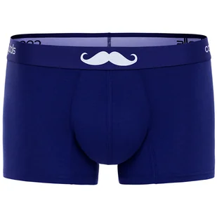 COMFYBALLS Bokserki REGULAR COTTON blue mustache - Majtki męskie - miniaturka - grafika 1