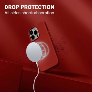 Crong Color Cover Magnetic - Etui iPhone 13 Pro MagSafe (czerwony) - Etui i futerały do telefonów - miniaturka - grafika 3