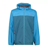 Kurtki męskie - CMP - męska kurtka przeciwdeszczowa z kapturem, Deep Lake, 50 - miniaturka - grafika 1