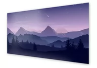 Obrazy i zdjęcia na płótnie - Panel kuchenny HOMEPRINT Fioletowy krajobraz gór 120x60 cm - miniaturka - grafika 1