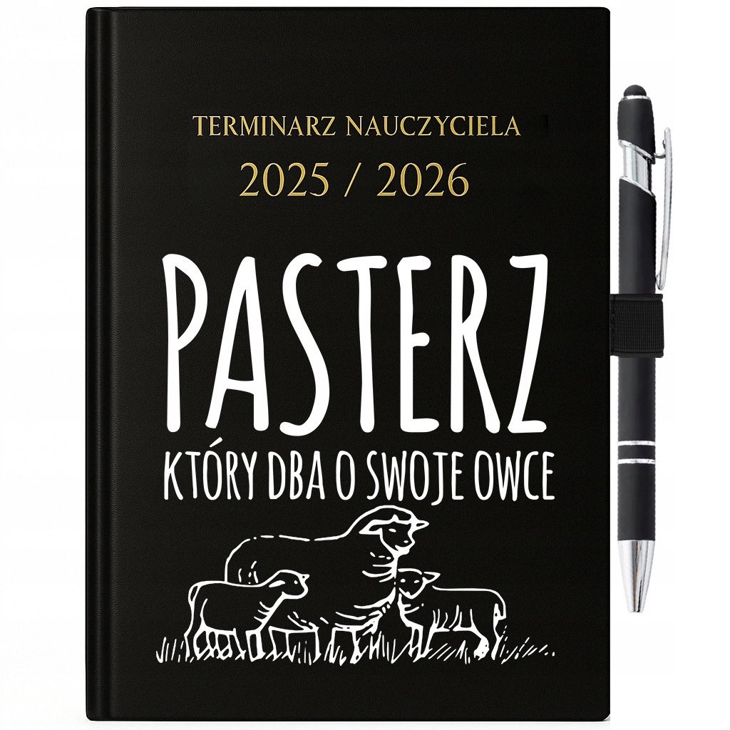 Kalendarz terminarz 2025/2026 - stylowy prezent dla nauczyciela w czerwcu