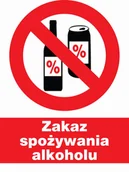 Akcesoria BHP - Zzo-24 Zakaz Spożywania Alkoholu Na Terenie Całego - miniaturka - grafika 1