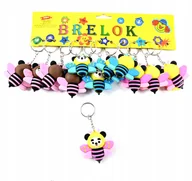 Breloczki dla dzieci - PSZCZÓŁKA BRELOK DLA DZIECI PREZENT SZKOŁA PRZEDSZKOLE ZESTAW 12SZT - miniaturka - grafika 1