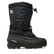 Buty dla dziewczynek - Śniegowce Sorel Flurry™ Print 2114091010 Czarny - miniaturka - grafika 1