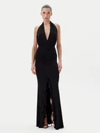 Sukienki - Eleh Sukienka wieczorowa ESS250194 Czarny Regular Fit - miniaturka - grafika 1