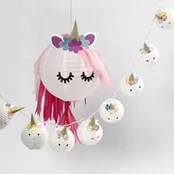 Zabawki kreatywne - Lampion papierowy Biały 20 cm - miniaturka - grafika 1