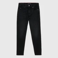 Spodnie i spodenki dla chłopców - Jeansy regular fit chłopięce Tommy Hilfiger KB0KB08274-1B0 128 cm Czarne (8720644019610) - miniaturka - grafika 1