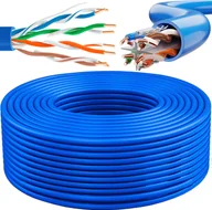 Kable miedziane - 300m KAT 5E kabel sieciowy LAN kabel krosowy Ethernet RJ45 wtyczka surowa kabel DSL sieć Gigabit Gbit S/FTP kabel Ethernet przełącznik modem repeater Reto - miniaturka - grafika 1