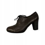 Półbuty damskie - Półbuty damskie sznurowane Clarks 37 - miniaturka - grafika 1