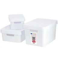 Pudła i pojemniki do przechowywania - Pojemniki do przechowywania Curver Infinity 4,5 + 11 + 17L, białe - miniaturka - grafika 1