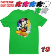 Koszulki męskie - Dziecięca Koszulka Z Nadrukiem Duży Wybór Myszka Miki Różne -M 134-140 - miniaturka - grafika 1