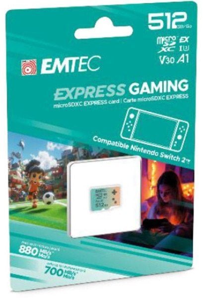 Emtec mSD 512GB UHS-I U3 V30 A1 EXPRESS Switch 2 ECMSDM512G