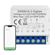 Systemy inteligentnych domów - Inteligentny przełącznik dopuszkowy ZigBee Avatto ZWSM16-W2 TUYA - Rabat 10zł przy zapisie do newslettera! / FV23% / Odbiór osobisty Kraków! / Płatność PayPo - miniaturka - grafika 1