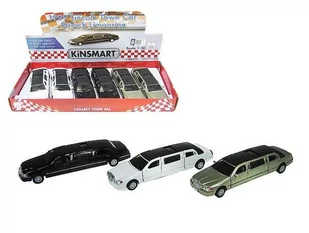 LIMUZYNA LINCOLN TOWN CAR MODEL METAL 1:38 BIAŁY - Samochody i pojazdy dla dzieci - miniaturka - grafika 2