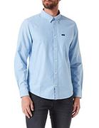 Koszule męskie - Lee Męska koszula biznesowa Button Down, Prep Blue, XL - miniaturka - grafika 1