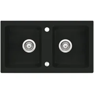 Zlewozmywaki z baterią - Deante Zlewozmywak granitowy ZORBA 2-kom + bateria ZQZA2203 , ZQZA7203 - miniaturka - grafika 1