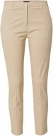 Spodnie damskie - SISLEY ELASTYCZNE BEŻOWE SPODNIE CYGARETKI ZASZEWKI 42 J7A - miniaturka - grafika 1