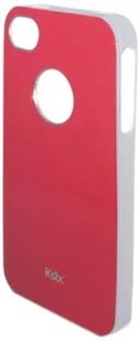 Ksix Etui FLEX SOLID do Apple iPhone 4/4S białe krawędzie czerwone B0917FTP18 - Etui i futerały do telefonów - miniaturka - grafika 1