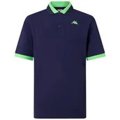 Koszulki męskie - Kappa Męska koszulka polo neonowa niebieska rozmiar XL - miniaturka - grafika 1